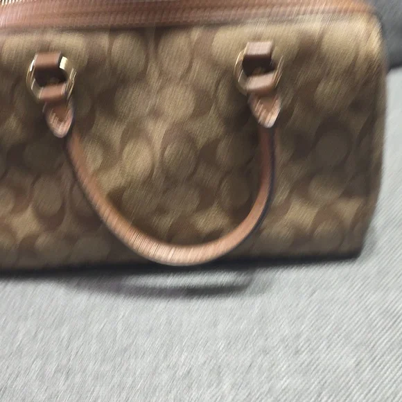 Coach Tan and Brown Satchel - Picture 3 of 8